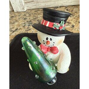 Sarah's Attic TopHat SnoWonders "Tree Trimmings" Snowman Figurine #7983 New